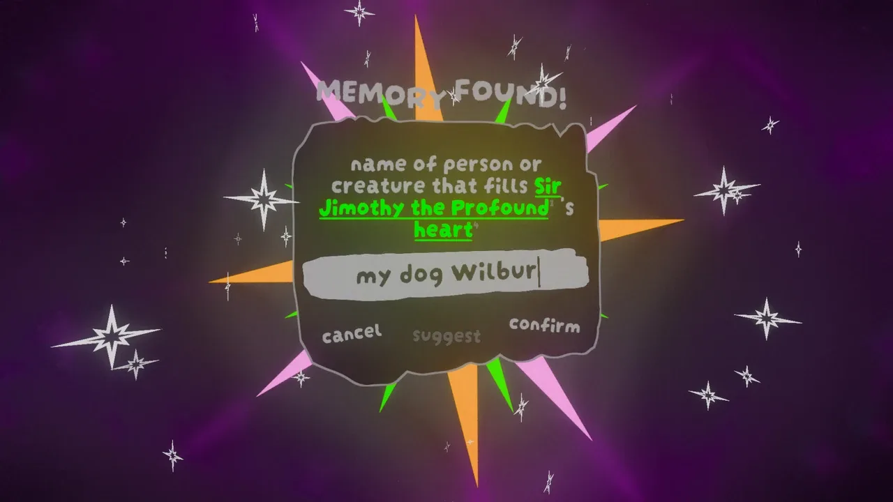 Nick's Recursive Videogame About Deciphering Word Puzzles to Discover Your Identity and Redefine the